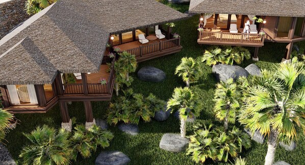 Signature tweepersoonskamer, balkon, uitzicht op bergen | Een minibar, een kluis op de kamer, een bureau