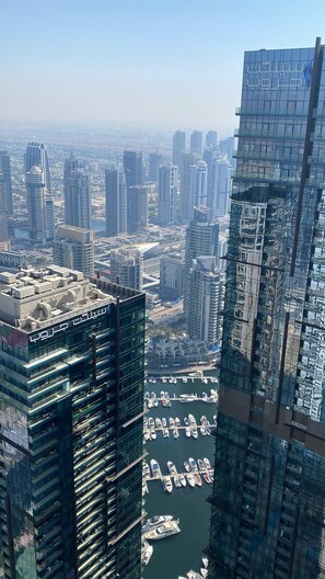 Appartement Deluxe, vue sur la marina | Vue de la chambre