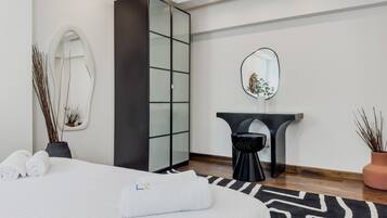 Apartamento básico | 3 quartos, ferros/tábuas de passar roupa, roupa de cama