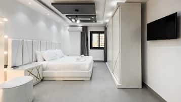 Apartamento básico | 3 quartos, ferros/tábuas de passar roupa, roupa de cama