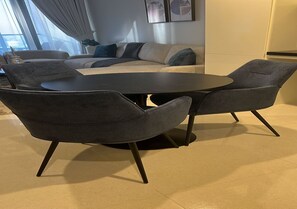 Dining room - Aykon City Stylish 2 BHK Beach Bay View (Dubai)