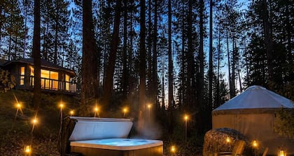 1-Acre Forest Sanctuary | Hot Tub | Wellness Yurt