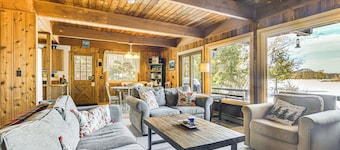 Million-dollar View: Waterfront Cabin in Bridgton!