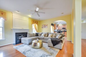 House (4 Bedrooms) | Interior - Fire Pit + Pool Access: Quiet Holly Springs Home (Holly Springs)