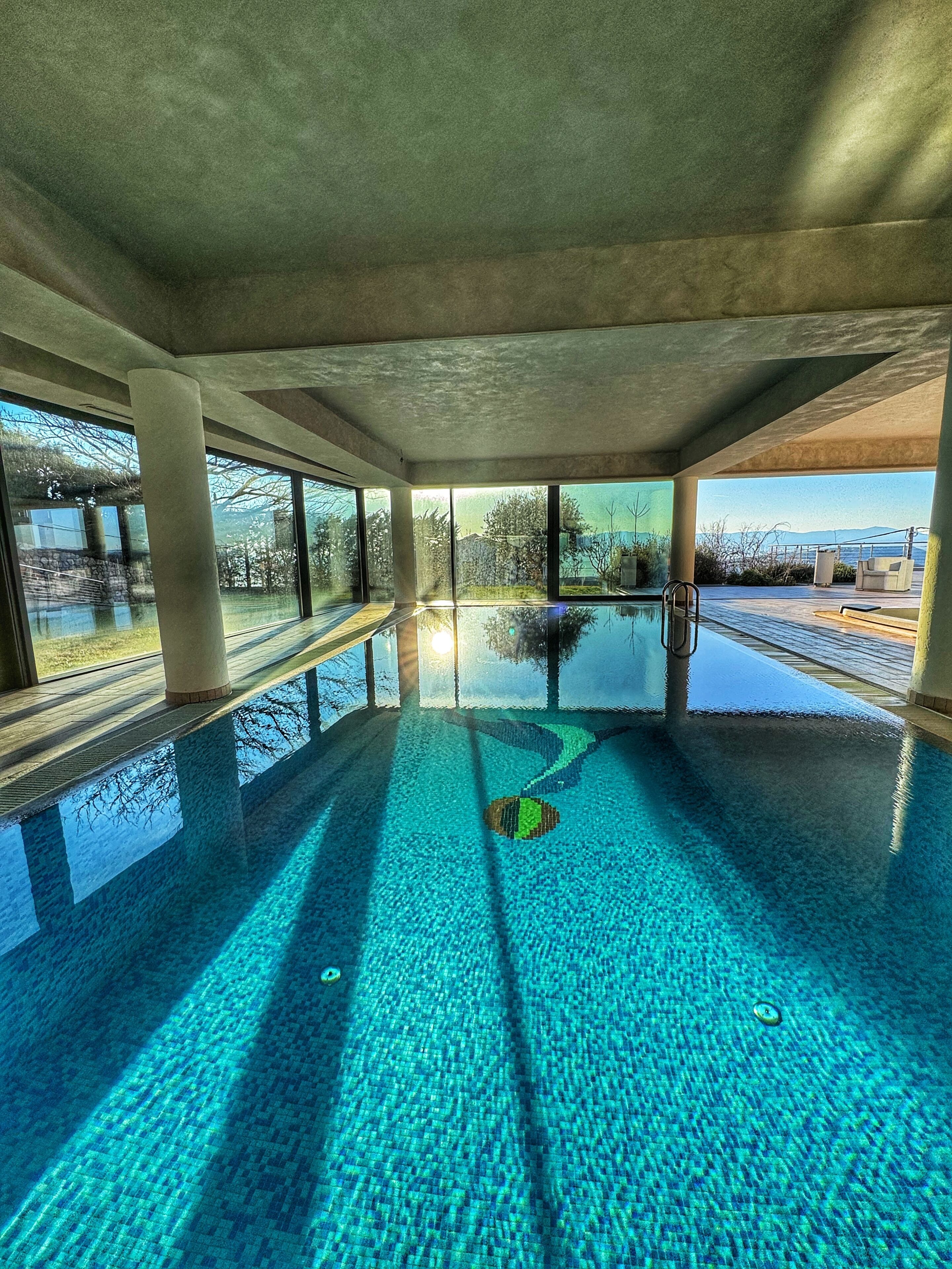 Indoor pool, a heated pool