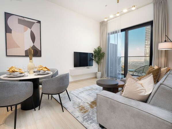 Apartamento, 1 quarto, acesso à piscina | Área de estar