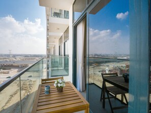 Apartment, 1 Bedroom, Pool Access | Balcony - Easygo- Chic 1br-sofa bed Azzi Riviera48 (Dubai)