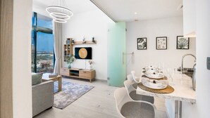 Apartment, 1 Bedroom, Pool Access | In-room dining - Easygo- Chic 1br-sofa bed Azzi Riviera48 (Dubai)