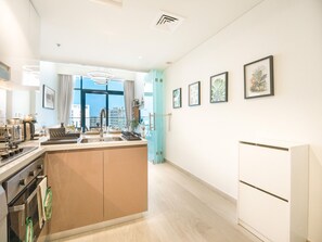 Living room - Easygo- Chic 1br-sofa bed Azzi Riviera48 (Dubai)