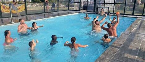 Indoor pool, a heated pool
