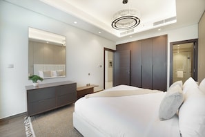 Apartment, 1 Bedroom, Sauna | 1 bedroom, bed sheets