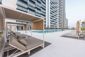 Pool - StayShort - Sophisticated Apartment in Binghatti Corner that Sleeps 4 (JVC)