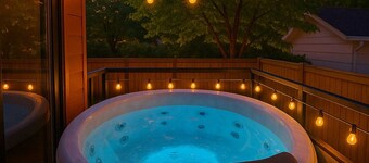 5BR-Luxury Retreat-HotTub-King Bed-Rogers Place/DT