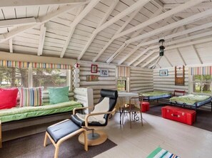 Interior - 3-bedroom cabin + adjacent 5-bedroom log cabin on Rush Lake. (Crosslake)
