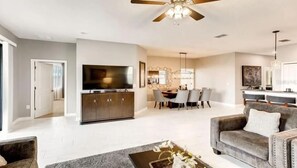 Smart TV, DVD player, foosball, offices - 5 Bedroom Charming One Story Cottage with private pool, no rear neighbors (Four Corners)
