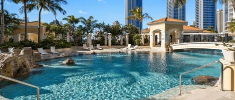 Indoor pool, a heated pool