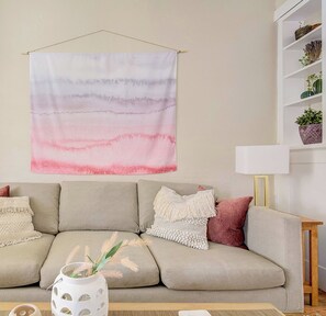 Couch in living area - Historic LoHi Gem | Sauna | Walk to Restaurants (Denver)