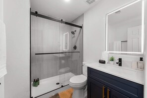 Shower, hair dryer