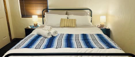 2 bedrooms, iron/ironing board, free WiFi, bed sheets