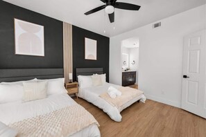 2 chambres, fer et planche à repasser, lit parapluie, Wi-Fi gratuit