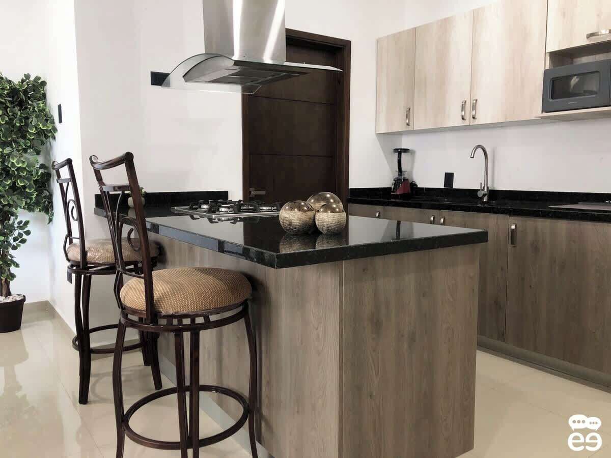 Fridge, coffee/tea maker, cookware/dishes/utensils