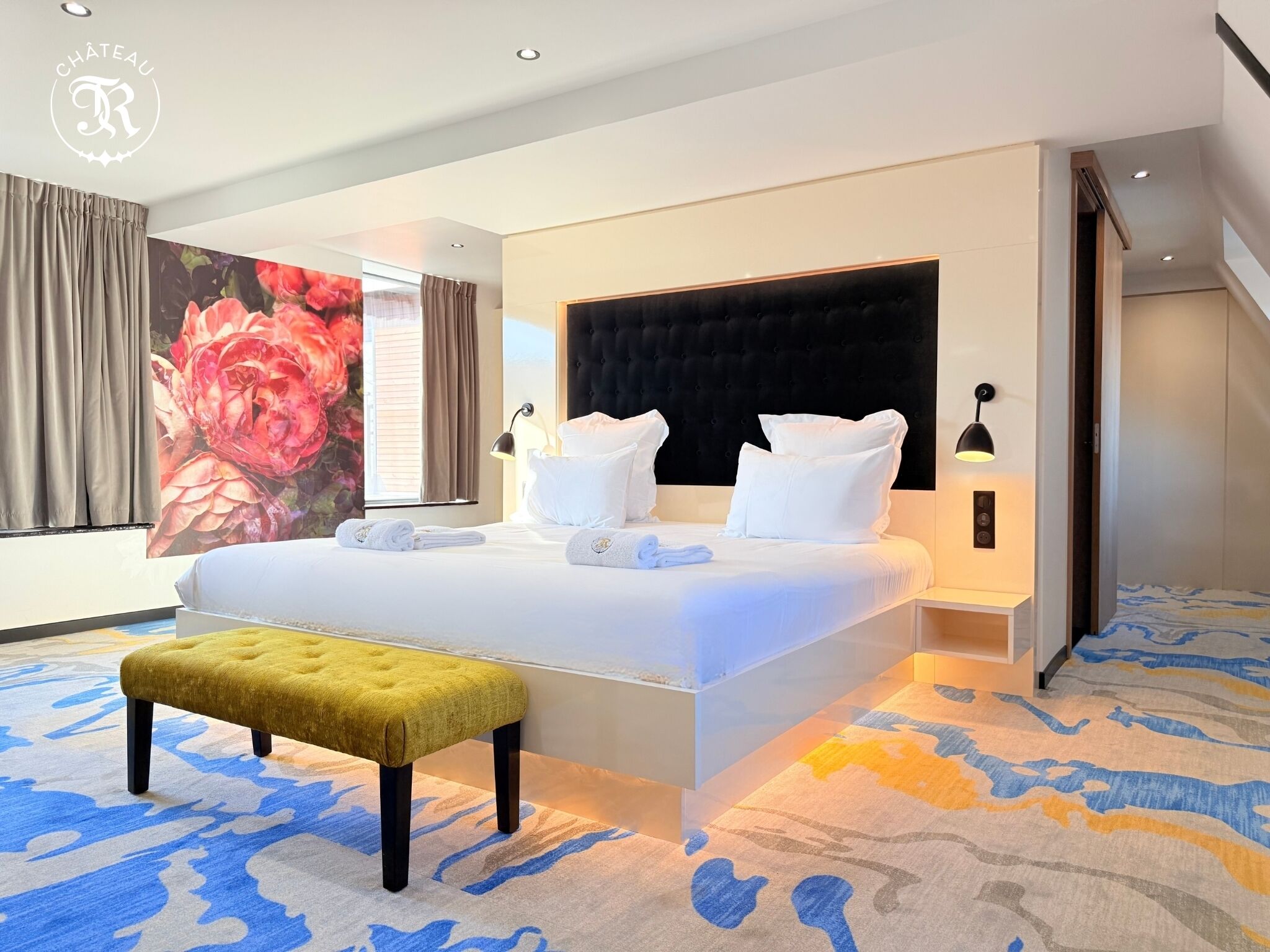 Suite Royale, vue vignoble | Draps en coton égyptien, literie de qualité supérieure