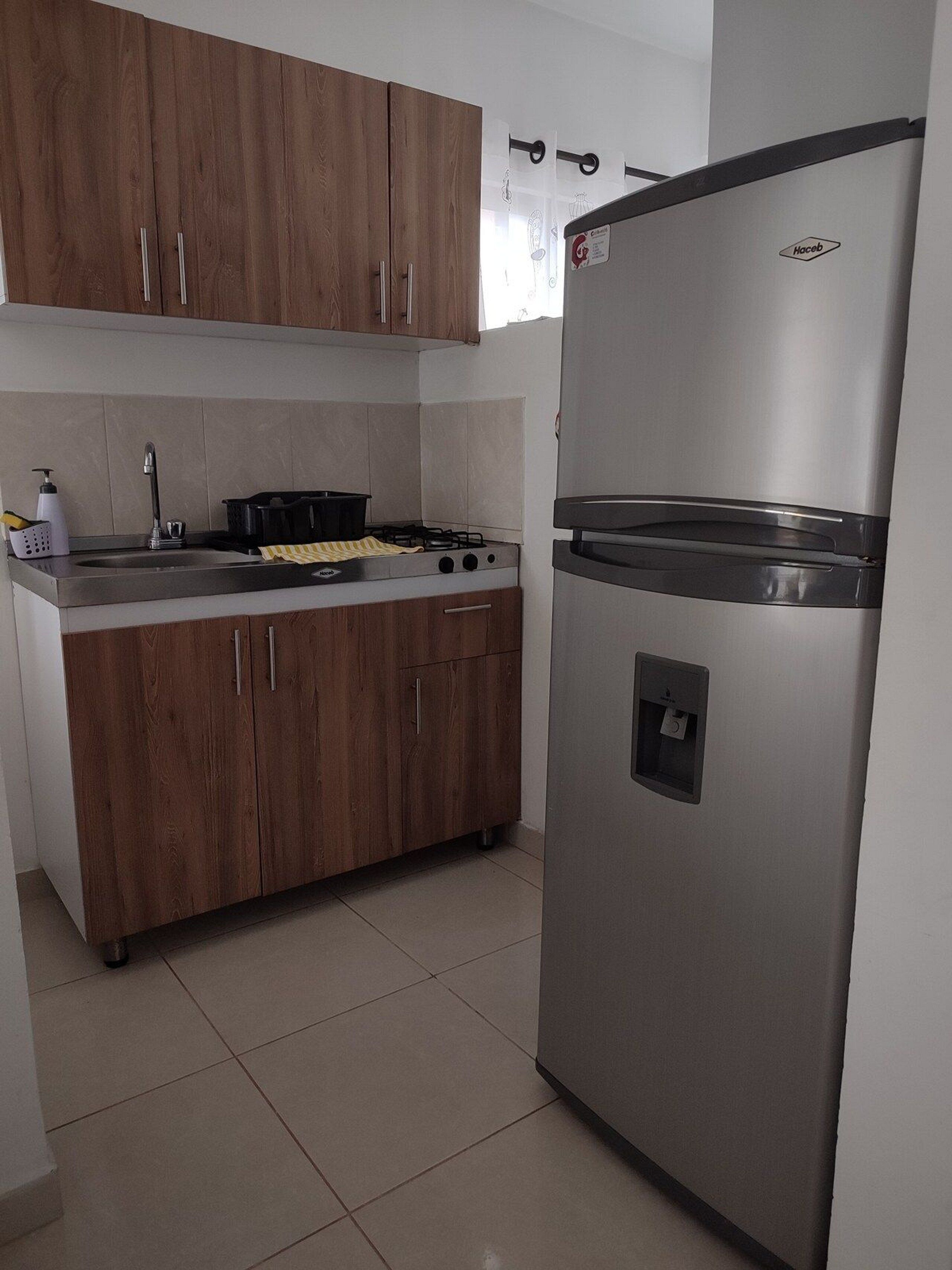 Apartment | Private kitchen | Fridge, cookware/dishes/utensils