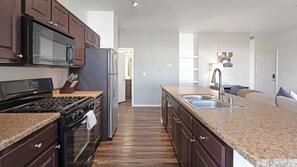 Fridge, microwave, oven, stovetop - Landing | Stylish 2BD, Gym (North Las Vegas)