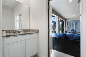 House, Multiple Beds, Pool Access (7534OL Solterra) | Interior - Solterra Villa With Screened Pool & Lake View (Davenport)