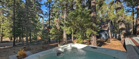 Cabane Familiale, 2 chambres, non-fumeur, patio | Bain à remous privé
