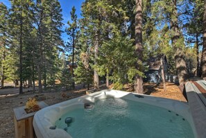 Family Cabin, 2 Bedrooms, Non Smoking, Patio | Private spa tub - Peaceful Sunshine Chalet with Hot Tub (Big Bear Lake)