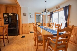 Dining - Winter Home • Snowmobile from Driveway • Walk Town (Greenville)