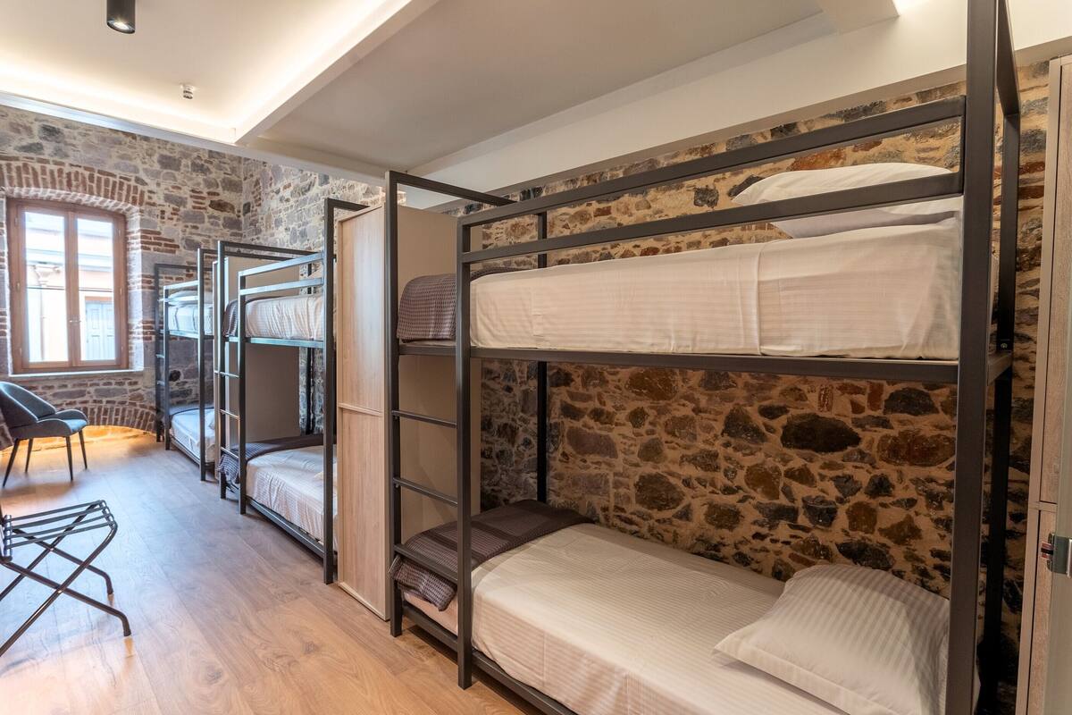 Superior Shared Dormitory | In-room safe, desk, laptop workspace, blackout drapes