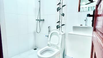 Towels, soap, toilet paper