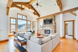 TV, fireplace, video games - Hot Tub & Mtn-Views! Luxe Group Getaway in Edwards (Edwards)