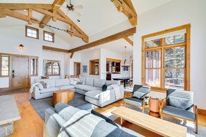 TV, fireplace, video games - Hot Tub & Mtn-Views! Luxe Group Getaway in Edwards (Edwards)