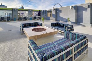 Terrace/patio - Sphere View, Near Dining & Nightlife: Luxe Condo (Las Vegas)