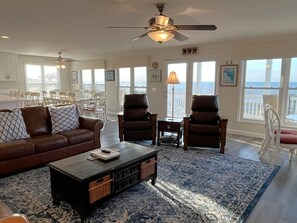 Living area - Oceanfront Home, Gorgeous Views,  Space for Large Families by Williamson Realty (Ocean Isle Beach)
