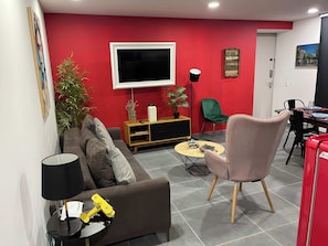 Economy Apartment, Courtyard View | Living area - Asombroso Departamento cerca de Santa Fe (Mexico City)