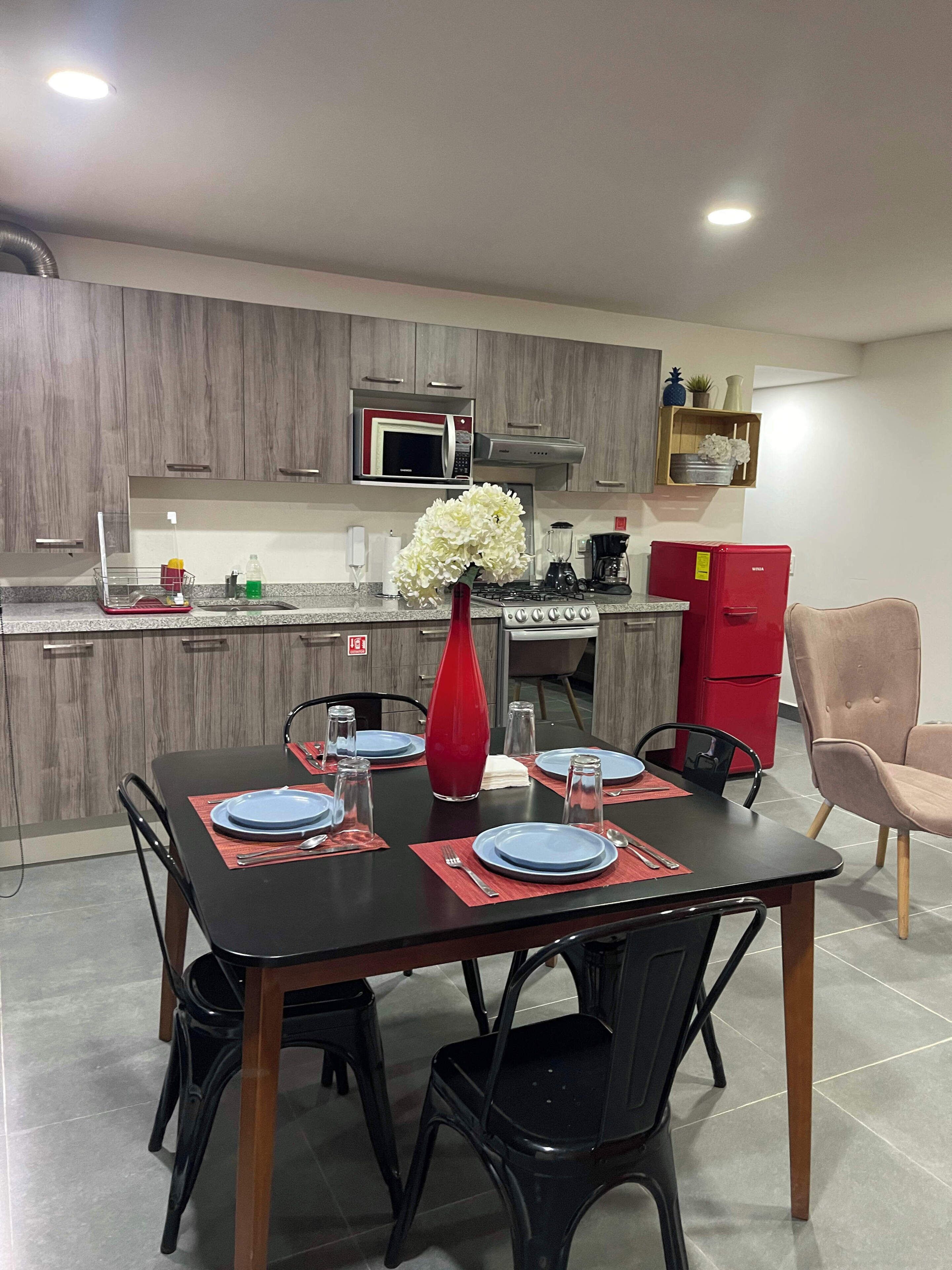 Economy-Apartment, Blick auf den Innenhof | Wohnbereich