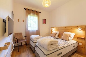 2 chambres, lit parapluie, Wi-Fi gratuit