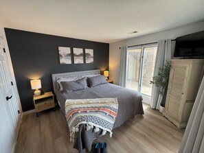 2 bedrooms, in-room safe, iron/ironing board, WiFi