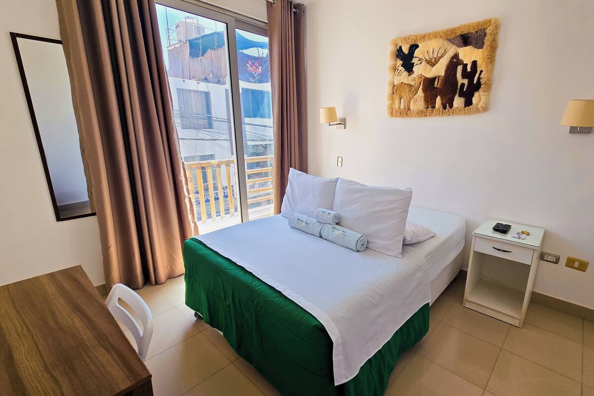 Comfort Double Room, 1 Double Bed, Mobility Accessible | Laptop workspace, blackout drapes, soundproofing, WiFi (free)