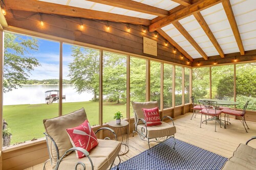 Stunning Lake Views w/Dock, Grill, Screened Porch