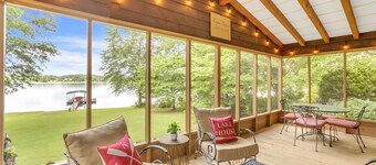 Stunning Lake Views w/Dock, Grill, Screened Porch