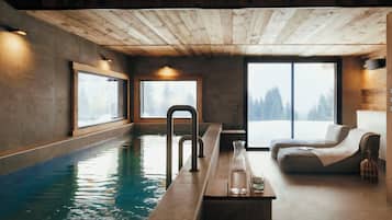 Indoor pool, a heated pool