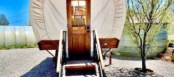 Unique Glamping Pioneer Wagons