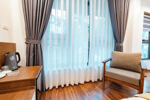 Basic Double Room, Non Smoking, City View | Premium bedding, down comforters, memory foam beds, in-room safe - Golden Crown Hotel (Hanoi)