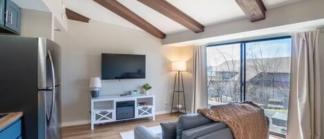 TV connectée, cheminée