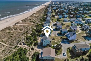 Beach nearby - 7621- Hatteras Bound, Oceanfront luxury home in Avon, NC, featuring 3 bedrooms & 3 bathrooms. (Avon)